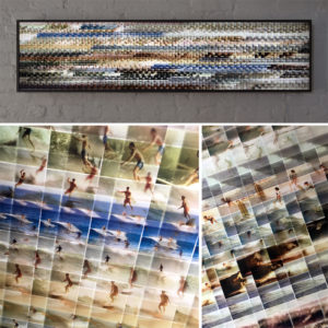 Mini-Cinema Lightbox - Mondo Mod Surf 14x58 Grid - Light Art by Hugo Cantin