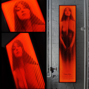 Vanishing Kaloma 1914 Mystery Girl - Vintage Erotica - Lofty 58x14 Lightbox by Mini-Cinema / Hugo Cantin