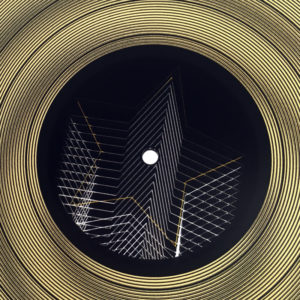 12” Lux Record Goldstar - Graphic Line Art Optical Illusion – 14×14 Lightbox