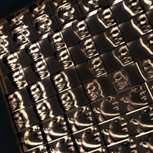 Andy Warhol Portrait - Double Print Optical Illusion - 11x14 Led Lightbox by Mini-Cinema (Detail 4)