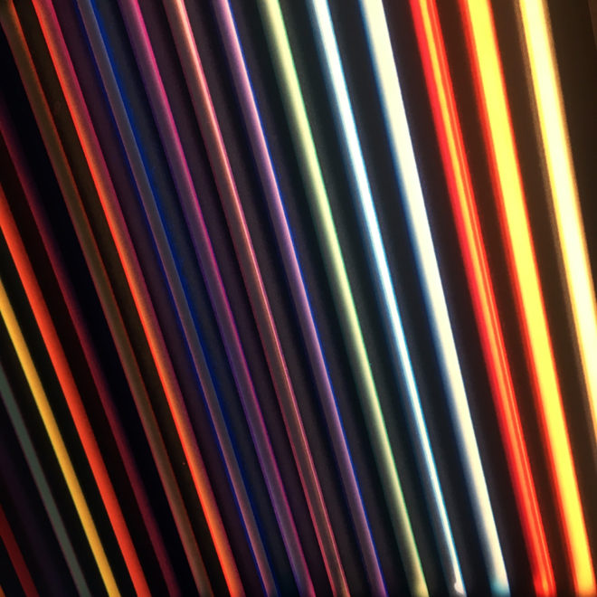 Faux Neon - Double Print Optical Effect - 12×12 Lightbox by Mini-Cinema (Detail 2)