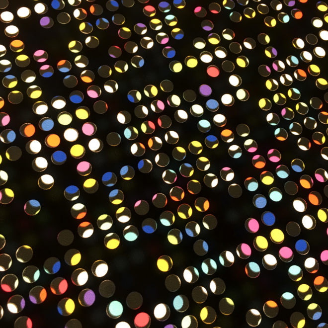 Lite Brite #1 - Colorful Dots Optical Effect - 12×12 Lightbox by Mini-Cinema (Detail 1)
