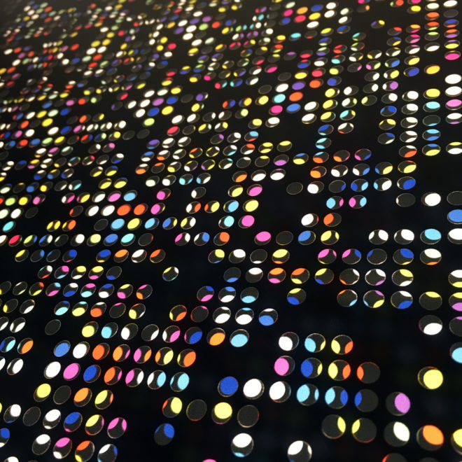 Lite Brite #1 - Colorful Dots Optical Effect - 12×12 Lightbox by Mini-Cinema (Detail 2)