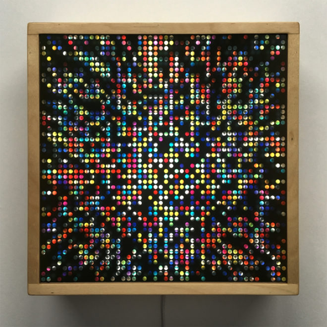 Lite Brite #2 - Colorful Dots Optical Effect - 12×12 Lightbox by Mini-Cinema