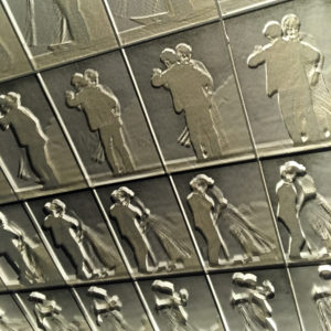 Muybridge Dancing Couple Animation Cycle - 20x20 Lightbox by Mini-Cinema (Detail 1)