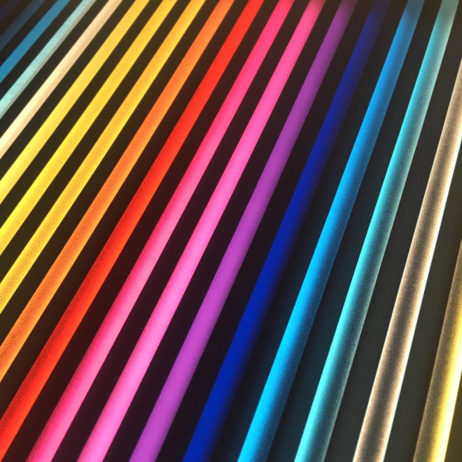 Prismacolor #2 Rainbow Optical Effect - 12×12 Lightbox by Mini-Cinema (Detail 2)