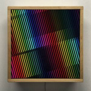 Prismacolor Interference #4 Rainbow Optical Effect - 12×12 Lightbox by Mini-Cinema