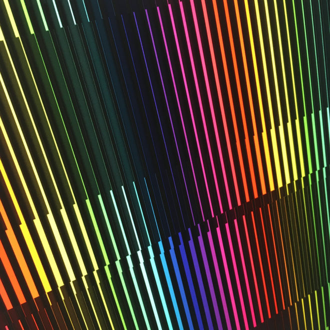 Prismacolor Interference #4 Rainbow Optical Effect - 12×12 Lightbox by Mini-Cinema (Detail 1)