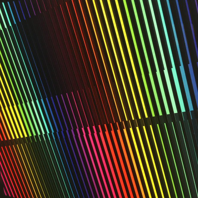 Prismacolor Interference #4 Rainbow Optical Effect - 12×12 Lightbox by Mini-Cinema (Detail 3)