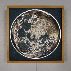 Full Moon from Space – 12x12 Led Lightbox by Mini-Cinema