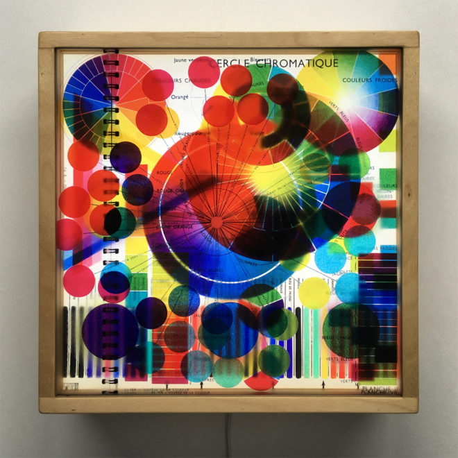 Solfege de Couleur - Multiple Print Depth Effect - 12x12 Lightbox