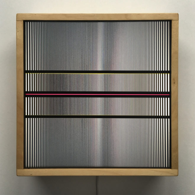 Linear Zone Plate - Abstract Pattern Optical Effect – 12x12 Lightbox