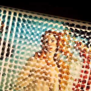 Pixelated Birth of Venus - Botticelli Homage - 12x18 Lightbox by Mini-Cinema