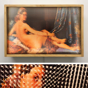 Pixelated Grande Odalisque - Ingres Homage - 12x18 Lightbox by Mini-Cinema