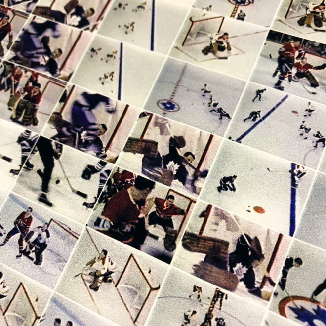 Hockey 1967 Stanley Cup Finals - Habs vs Leafs - 12x18 Lightbox by Mini-Cinema