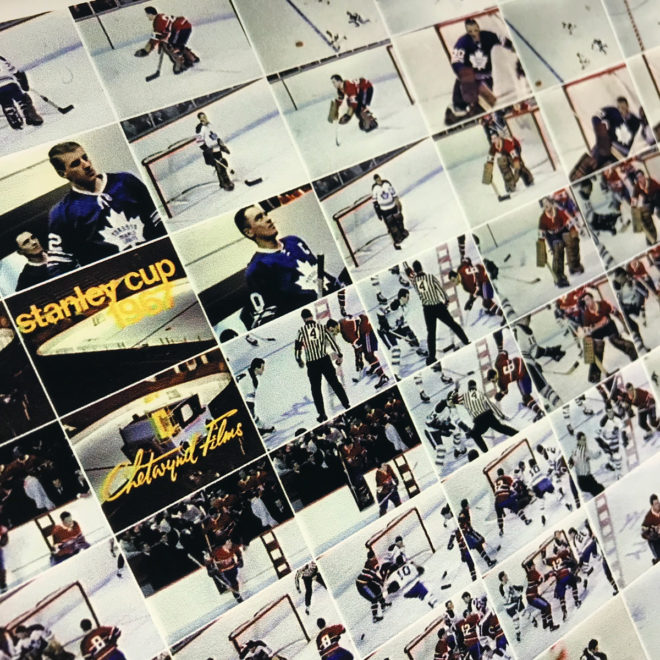Hockey 1967 Stanley Cup Finals - Habs vs Leafs - 12x18 Lightbox by Mini-Cinema