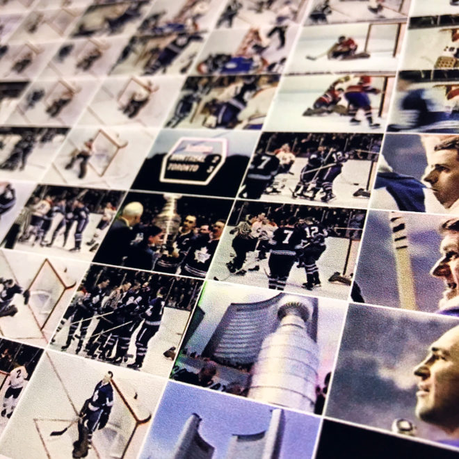 Hockey 1967 Stanley Cup Finals - Habs vs Leafs - 12x18 Lightbox by Mini-Cinema