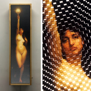 Pixelated Truth - Lefebvre Homage - 28x7 Lightbox by Mini-Cinema