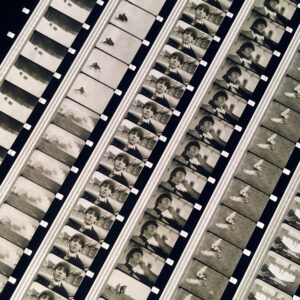 The Beatles 1965 Help! Musical Trailer - Rare 16mm Film Collage - 18x18 Lightbox by Hugo Cantin Mini-Cinema _close2