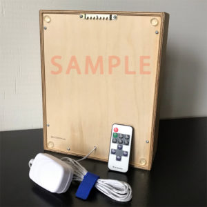 11x9 Plywood back panel + remote dimmer