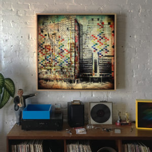 The Architect Masterplan - Multiple Print Depth Effect - Lofty Large-scale 36×36 Lightbox by Mini-Cinema / Hugo Cantin