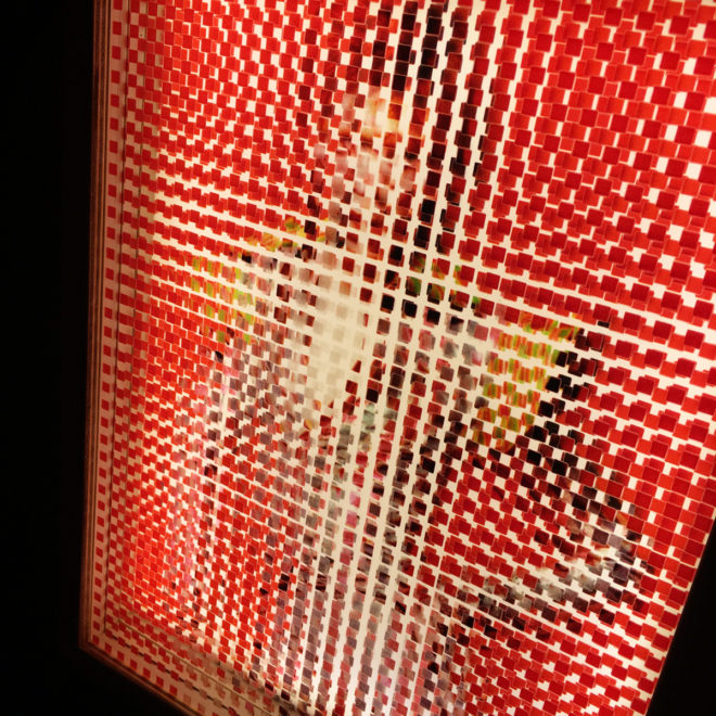 Pixelated Ziggy Stardust - Bowie Homage - 11x9 Lightbox by Mini-Cinema / Hugo Cantin