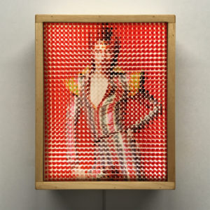 Pixelated Ziggy Stardust - Bowie Homage - 11x9 Lightbox by Mini-Cinema / Hugo Cantin