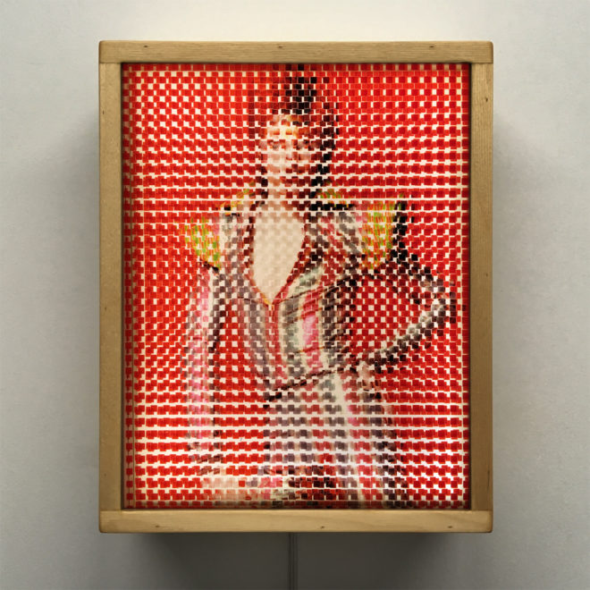 Pixelated Ziggy Stardust - Bowie Homage - 11x9 Lightbox by Mini-Cinema / Hugo Cantin