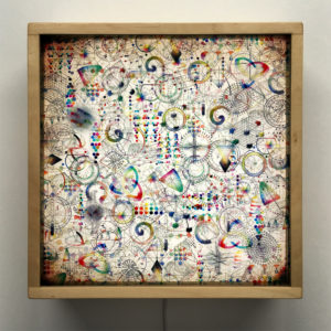 Color Systems Mashup #3 - Multiple Print Depth Effect - 12×12 Lightbox by Mini-Cinema / Hugo Cantin
