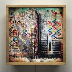 The Architect Masterplan - Multiple Print Depth Effect - 12×12 Lightbox by Mini-Cinema / Hugo Cantin