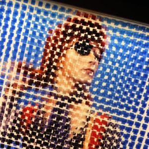 Pixelated Ziggy Stardust - Bowie Homage - 12x12 Lightbox by Mini-Cinema