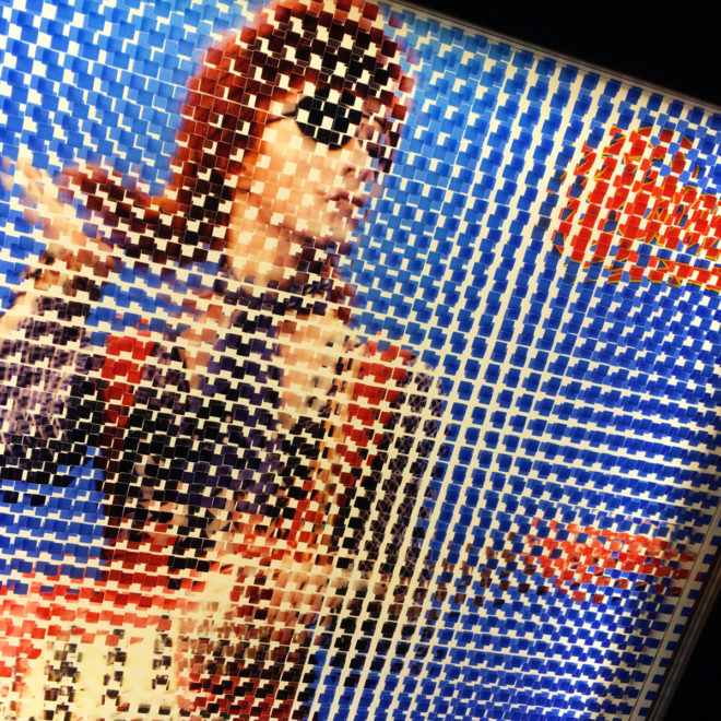 Pixelated Ziggy Stardust - Bowie Homage - 12x12 Lightbox by Mini-Cinema