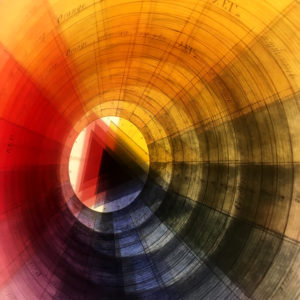 Prismatic Color Wheel - Multiple Print Depth Effect - 12x12 Lightbox by Mini-Cinema / Hugo Cantin