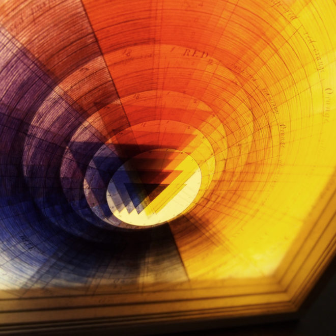 Prismatic Color Wheel - Multiple Print Depth Effect - 12x12 Lightbox by Mini-Cinema / Hugo Cantin
