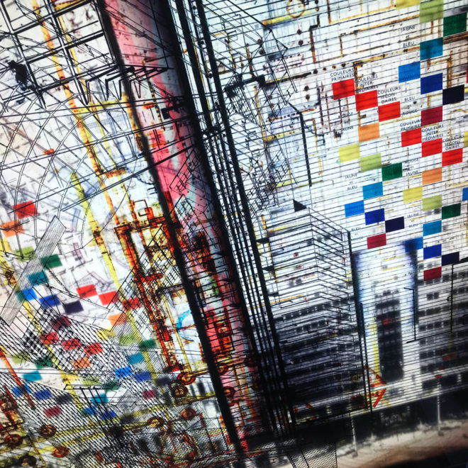 The Architect Masterplan - Multiple Print Depth Effect - Lofty Large-scale 36×36 Lightbox by Mini-Cinema / Hugo Cantin