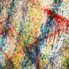Rags-a-GoGo NYC Action Painting - Multiple Print Depth Effect - Lofty 20×30 Lightbox by Mini-Cinema / Hugo Cantin