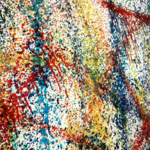 Rags-a-GoGo NYC Action Painting - Multiple Print Depth Effect - Lofty 20×30 Lightbox by Mini-Cinema / Hugo Cantin
