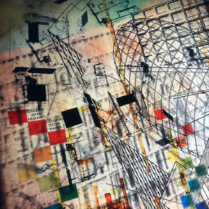 The Architect Masterplan - Multiple Print Depth Effect - Lofty Large-scale 36×36 Lightbox by Mini-Cinema / Hugo Cantin