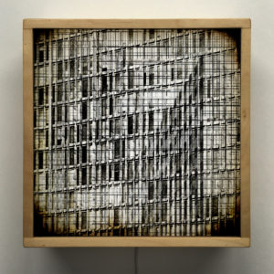 Structural Forms 1 - Multiple Prints Depth Effect - Lofty Large-scale 12x12 Lightbox by Mini-Cinema - Hugo Cantin