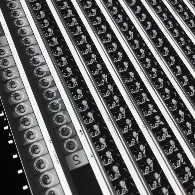 Martin Luther King 1966 Backlash Speech Footage - Rare 16mm Film Collage - 18x18 Lightbox by Mini-Cinema : Hugo Cantin -close1