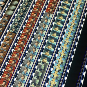 The Monkees 1968 TV Show Opening Theme - Rare 16mm Film Collage - 18x18 Lightbox by Mini-Cinema : Hugo Cantin -close4