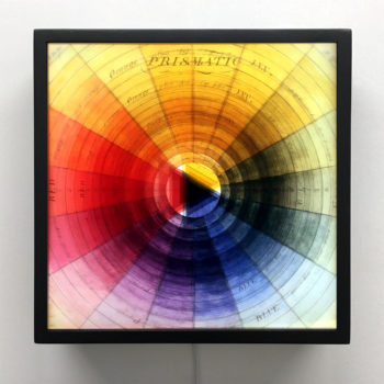 Prismatic Color Wheel - Multiple Print Depth Effect - 12x12 Led Lightbox by Mini-Cinema -BLK