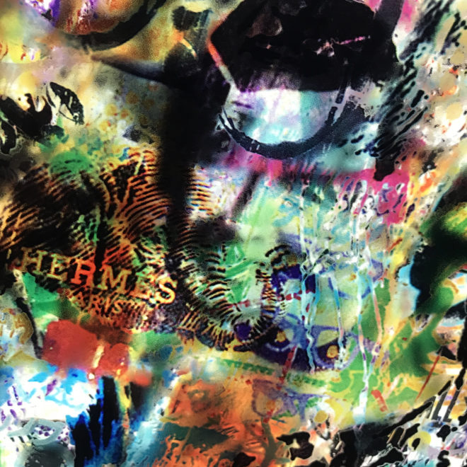 Tegui Graffiti Mashup - Multiple Print Depth Effect - 9×11 Lightbox by Mini-Cinema : Hugo Cantin - close1