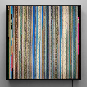 Sound Waves #1 - Music Documentary - 16mm Film Collage - Lofty 36x36 Light Art by Hugo Cantin : Mini-Cinema