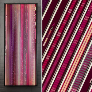 Synchromy 1971 Norman McLaren - Abstract Animation - 16mm Film Collage - Lofty 58x22 Lightbox by Hugo Cantin : Mini-Cinema -mix
