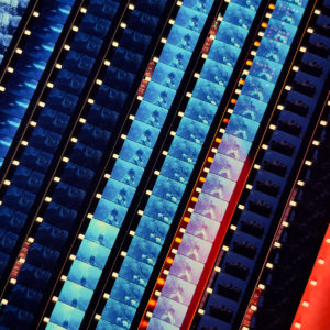 Deep Blue Sea 1971 Scuba Diving Home Movie - 16mm Film Collage - Lofty 36x36 Lightbox by Hugo Cantin : Mini-Cinema _close1