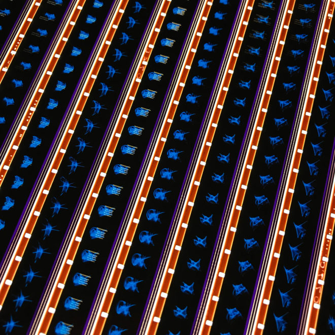 Film Generique 1978 - 16mm Film Collage - 18x12 Lightbox by Hugo Cantin : Mini-Cinema _close2