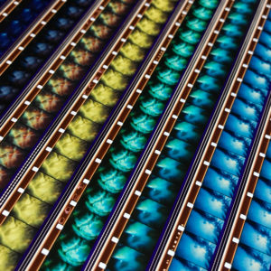 Radiance 1978 New Age Acid Trip - 16mm Film Collage - Lofty 58x22 Lightbox by Hugo Cantin : Mini-Cinema _close1