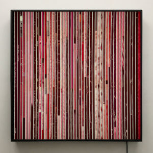 Begone Dull Care 1949 Norman McLaren - 16mm Film Collage - Lofty 30x30 Lightbox by Mini-Cinema : Hugo Cantin _front