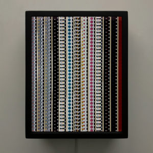 CMYK - Light & Color Theory - 16mm Film Collage - 11x9 Lightbox by Hugo Cantin : Mini-Cinema